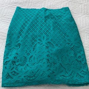 Loft Eyelet Detail Skirt